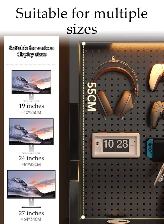 Spides Double K Shaped Computer Desk Multifunctional Gaming Desk with Storage Shelves and Pegboard Ergonomic PC Desktop Computer Gaming Table with 2 Tier Sturdy Metal Frame Large Study Writing Workstation Table for Home Office,Study, Work - Image 3